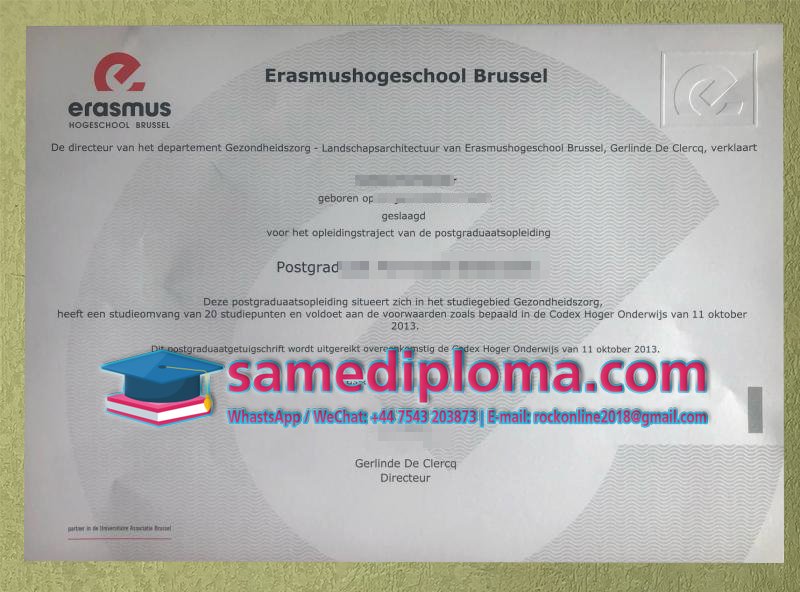 Buy Erasmushogeschool Brussel Fake Diploma Where to buy a Erasmushogeschool Brussel